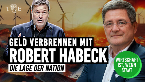 Geld verbrennen mit Robert Habeck