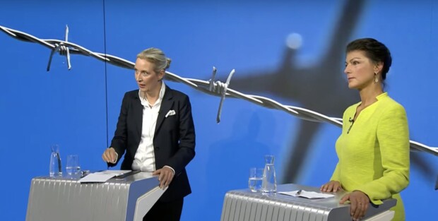 Weidel versucht es mit Umarmung, Wagenknecht mit Abgrenzung