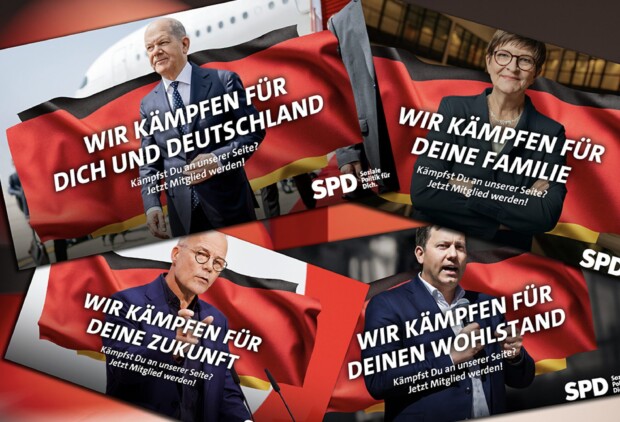 In der Umfrage-Not entdeckt SPD das Wort „Deutschland“ wieder